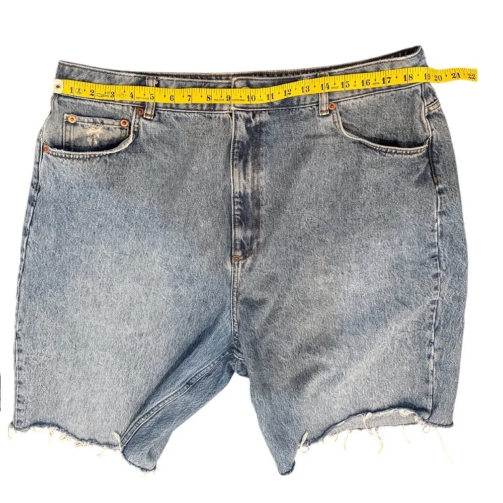 ASOS Washed Long Denim Jean Shorts